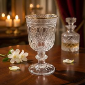 Taça de Água Florença Havan Casa Filete Dourado - 350ML