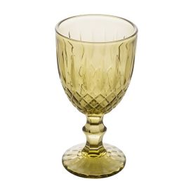 Taça De Vidro Greek Wolff 345Ml - Verde