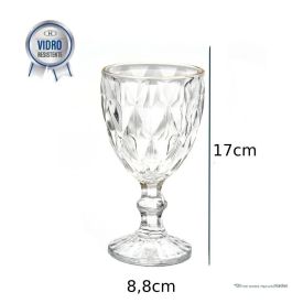 Taça Com Filete Dourado Havan Casa 320Ml - Transparente 