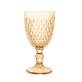 Taça para Água Bico de Abacaxi 325Ml Lyor - Âmbar