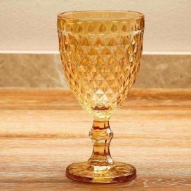 Taça para Água Bico de Abacaxi 325Ml Lyor - Âmbar