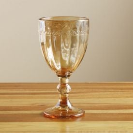 Taça de Água Imperial Metalizado 320Ml Lyor - Âmbar