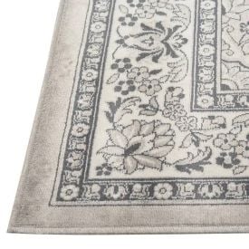 Tapete para Quarto e Sala 1,00X1,40 m Belga Havan Casa - Moldura Cinza E Bege