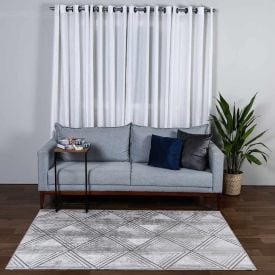 Tapete Belga Para Quarto E Sala 1,40X2,00 Havan  - Marrom Geométrico
