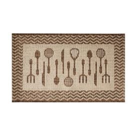 Tapete Para Cozinha Cancun 50X80 Cm Sisal Havan - Talheres Marrom