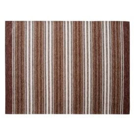 Tapete Para Quarto E Sala Chenile 1,20X1,60 M Havan - Marrom Listras Off