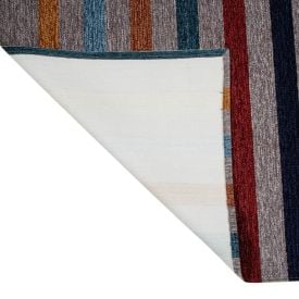 Tapete Para Quarto E Sala Chenile 1,20X1,60 M Havan Casa - Cinza listrado