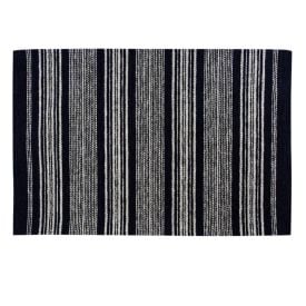 Tapete Para Quarto E Sala Chenile 1,20X1,60 M Havan - Preto Listra