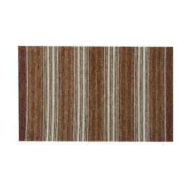 Tapete Quarto E Sala Chenille 55X85 Cm Havan - Marrom Listras Off