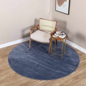 Tapete para Quarto e Sala Redondo Denver 2,00X2,00 m Havan Casa - Azul