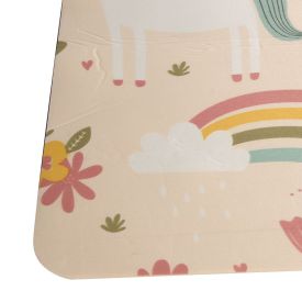 Tapete Infantil Estampado 80Cmx1,20 m Havan Casa - Rosa Arco-Íris