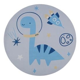 Tapete Infantil Magic Redondo 1,00Mx1,00M Havan Casa - Cinza Dino