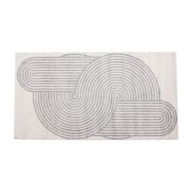 Tapete Para Sala Ou Quarto Lotus 80X150 Cm Havan Casa - Cinza Design