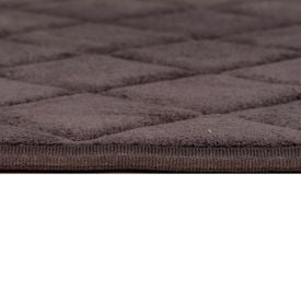 Tapete para Banheiro 50X80 cm Majestic Havan Casa - Antracite Quadriculado