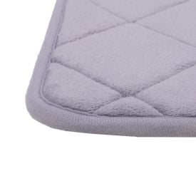 Tapete para Banheiro 50X80 cm Majestic Havan Casa - Cinza Quadriculado