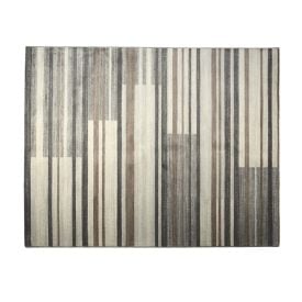 Tapete para Quarto e Sala 2,00X2,50 m Nirvana Havan Casa - Cinza Com Bege