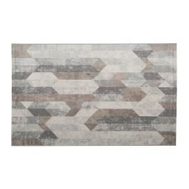 Tapete para Quarto Ou Sala 60Cmx1,00 m Nirvana Havan Casa - Cinza Geométrico