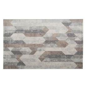 Tapete para Quarto e Sala 80Cmx1,50 m Nirvana Havan Casa - Cinza Geométrico