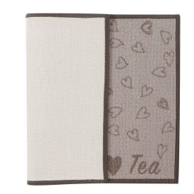 Tapete para Cozinha 50X70 cm Napoli Havan Casa - I Love Tea Bege 