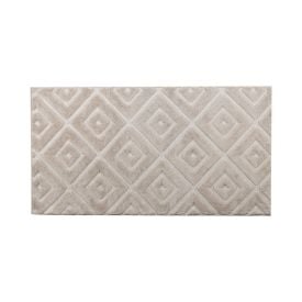Tapete Para Quarto E Sala 0,80X1,50 M Milano Havan Casa - Bege Losango