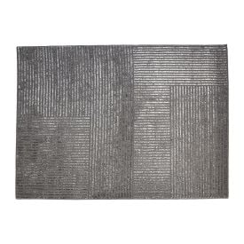 Tapete para Quarto e Sala 1,40X2,00 m Dubai Havan Casa - Cinza Linhas