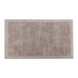 Tapete Para Quarto E Sala 60X100 Cm Cairo Havan Casa - Bege E Marrom Moldura