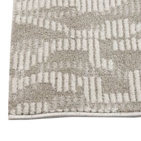 Tapete para Quarto e Sala 80Cmx1,50M Atenas Havan Casa - Listras Bege