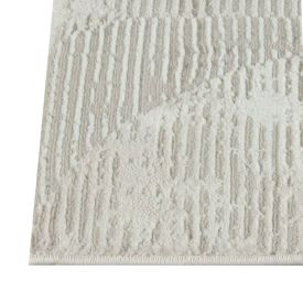 Tapete para Quarto Ou Sala 80Cmx1,50 m Versalhes Havan Casa - Creme E Branco