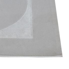 Tapete Para Quarto E Sala 2,00X2,50 M Provence Havan Casa - Círculos Cinza