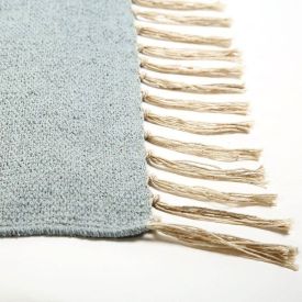 Tapete para Quarto Ou Sala 80Cmx1,50M Kilim Havan Casa - Azul TI