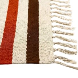 Tapete para Quarto Ou Sala 80Cmx1,50M Kilim Havan Casa - Terracota TI