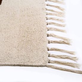 Tapete para Quarto Ou Sala 80Cmx1,50M Kilim Havan Casa - Natural Terracota TI