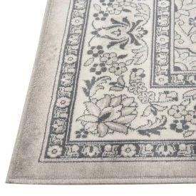 Tapete para Quarto e Sala 2,00X2,40 m Belga Havan Casa - Moldura Cinza E Bege