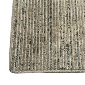 Tapete para Quarto e Sala 2,00X2,40 m Belga Havan Casa - Listras Cinza E Bege