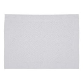 Tapete Piso Atoalhado para Banheiro 45X68 cm Spazio Havan - Branco Chronos