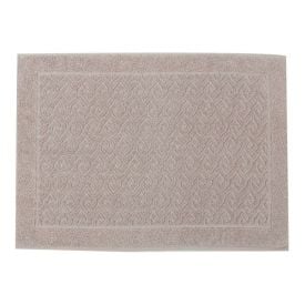 Tapete Piso Atoalhado para Banheiro 45X68 cm Spazio Havan - Prata