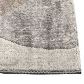 Tapete para Quarto e Sala 1,40X2,00 m Platinium Havan Casa - Círculos Cinza E Bege