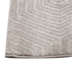 Tapete para Quarto e Sala 60Cmx1,80 m Platinium Havan Casa - Cinza Com Bege