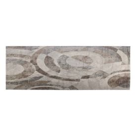 Tapete Para Quarto E Sala 60X180 Cm Platinium Havan Casa - Círculos Cinza E Bege