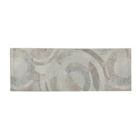 Tapete Para Quarto E Sala 60X180 Cm Platinium Havan Casa - Círculos Cinza E Bege