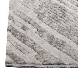 Tapete para Quarto e Sala 80Cmx1,50 m Platinium Havan Casa - Cinza Com Bege