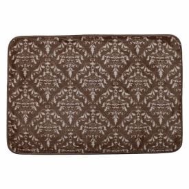 Tapete Sevilha Antiderrapante 60X90cm Solecasa - Arabesco Marrom