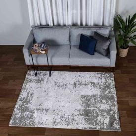 Tapete Para Sala Tokyo 1,40X2,00 M Havan Casa - Cinza e Off