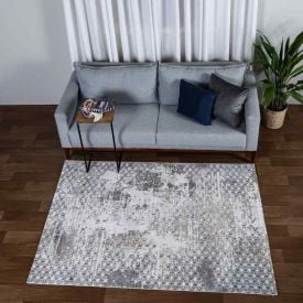 Tapete para Quarto e Sala 2,00X2,50 m Toscana Havan Casa - Cinza e Marinho