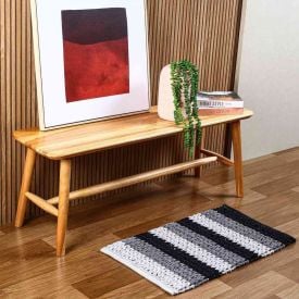 Tapete Para Sala Tresse 45X75 Cm Havan - Cinza