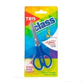 Tesoura Escolar Class Lâmina Em Aço De 1,5 Mm Sortido Tris - 601571