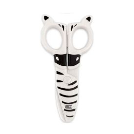 Tesoura Escolar Plástica Zoo Zebra 12Cm Tilibra - 891797