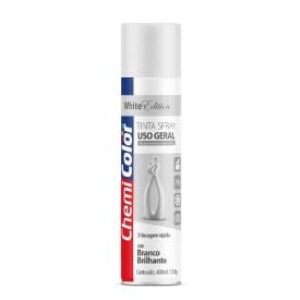 Tinta em Spray Branco Brilhante 400Ml Chemicolor - 068.0095