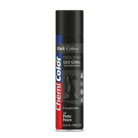 Tinta em Spray Preto Fosco 400Ml Chemicolor - 068.0096