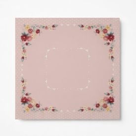 Toalha Centro de Mesa 78X78 cm Clean Döhler - Flores Vintage